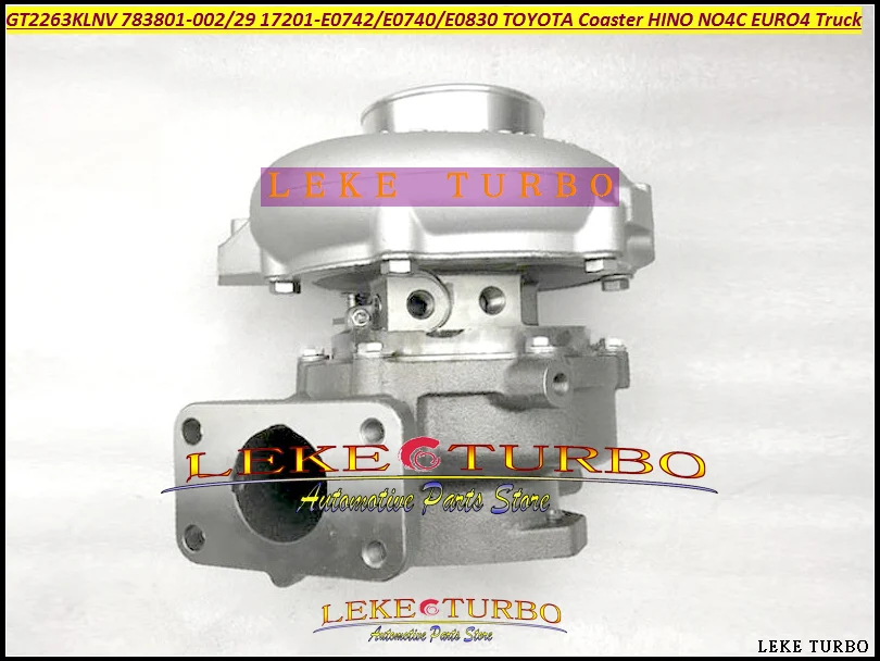  Turbo GT2263KLNV 783801 783801-0024 783801-0029 17201-E0742 17201-E0740 17201-E0830 For TOYOTA Coaster HINO NO4C EURO4 Truck  (1)