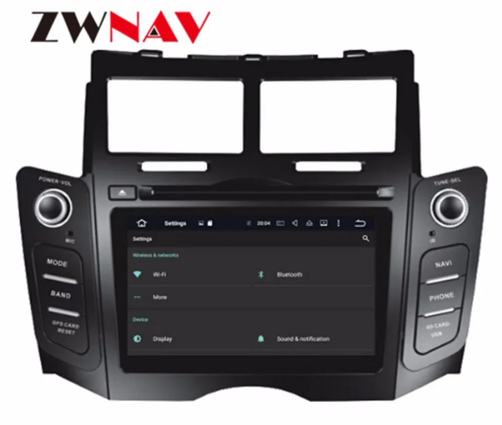 Perfect Android 8.0 8 Core RAM 4GB ROM 32GB Car Screen Radio For Toyota Yaris 2005-2011 Black Car DVD Player GPS Navigation Doble DIN 5