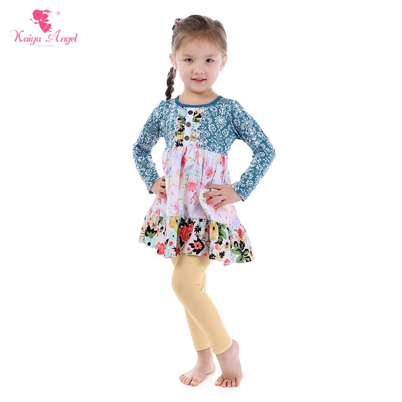 US $83.59 Kaiya Angel 2018 Girls Pants And Shirt Sets Unicorn Peony Flowers Top Children Kids Spring Summer Autumn Boutique Clothing