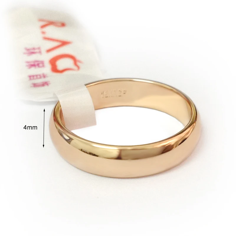 Кольца для женщин розовое золото цвет ювелирные изделия дети мужчины обручальные кольца для пар подарок Italina бренд полный размер Anel Masculino простой
