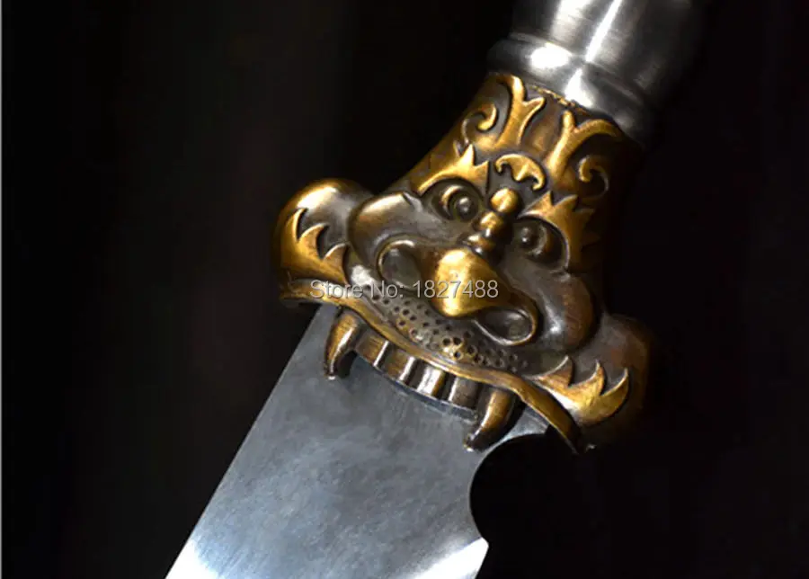 Стальная ручка для китайского кунг-фу Broadsword Sword WuShu Da Dao сильный клинок из марганцевой стали острый нож боевой