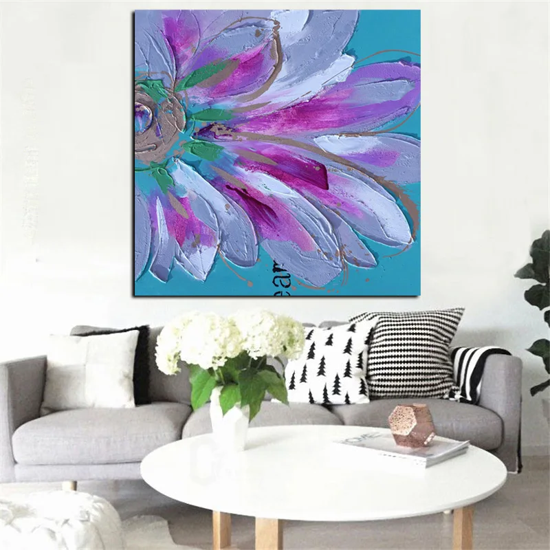 Print Abstract Chrysanthemum Watercolor Oil Painting on Canvas Art Poster Modern Wall Picture For Living Room Sofa Cuadros Decor