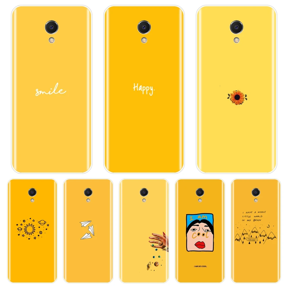 

Back Cover For Meizu M6 M6S M6T M5 M5C M5S M3 M3S M2 Yellow Space Sunflower Soft Silicone Phone Case For Meizu M6 M5 M3 M2 Note