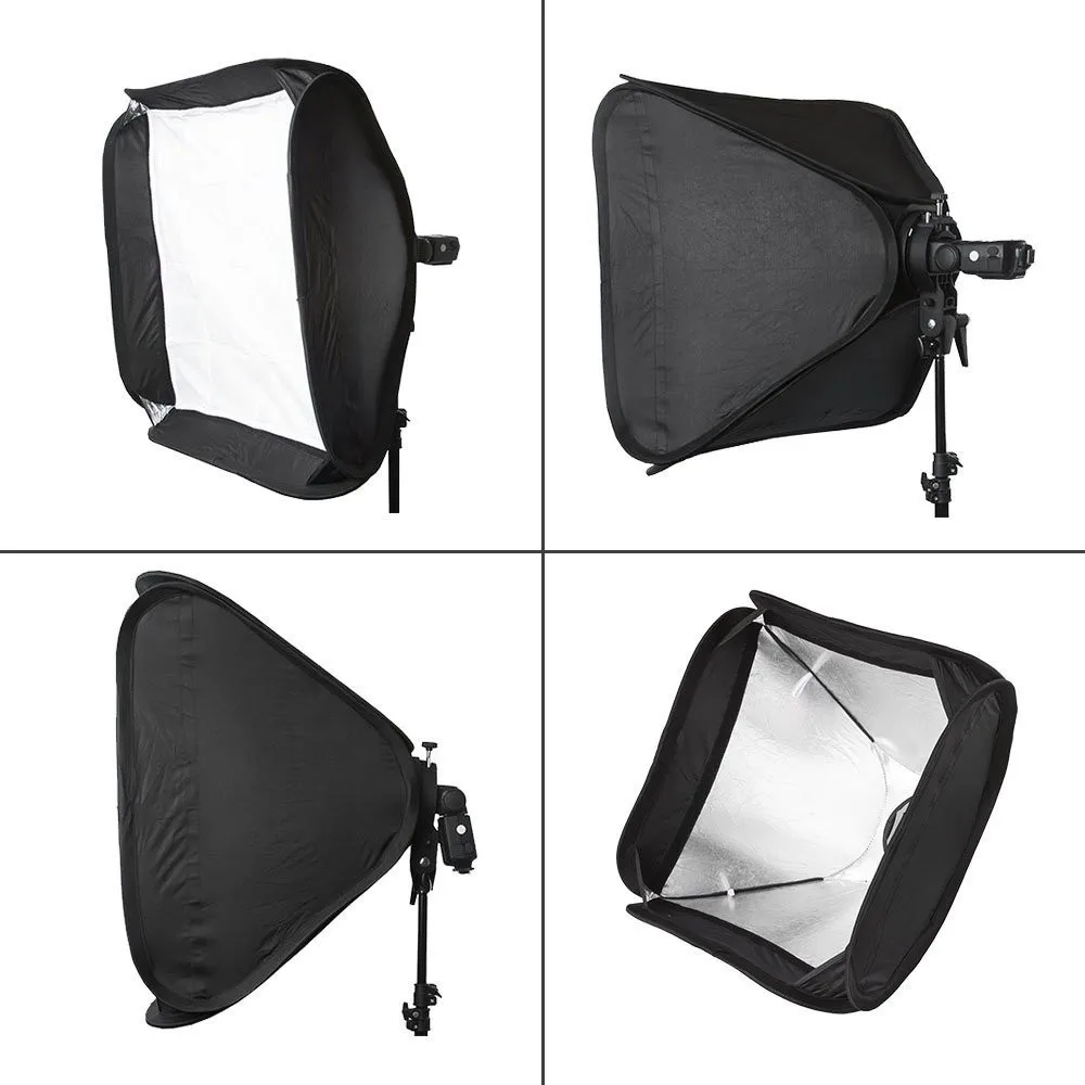 Godox Регулируемый Softbox 60*60 см 24*24 Дюймов + опора типа + S стабильный Набор для крепления байонета Bowens фотовспышка для студийной съемки