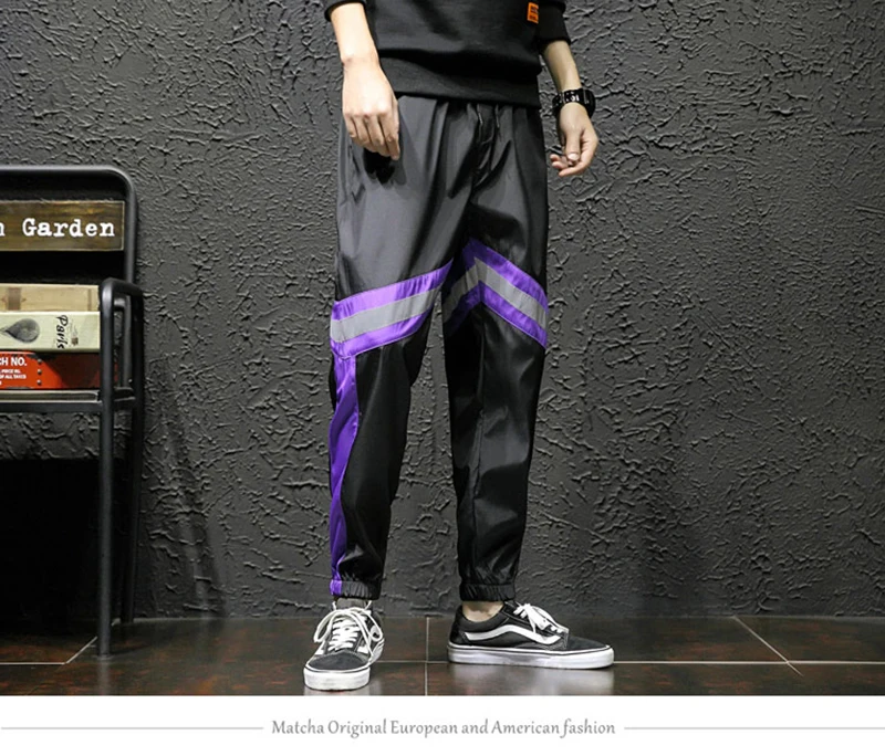 Loose Hip Hop Cargo Pants Men Camouflage Patchwork Harem Mens Trousers Streetwear  (13)