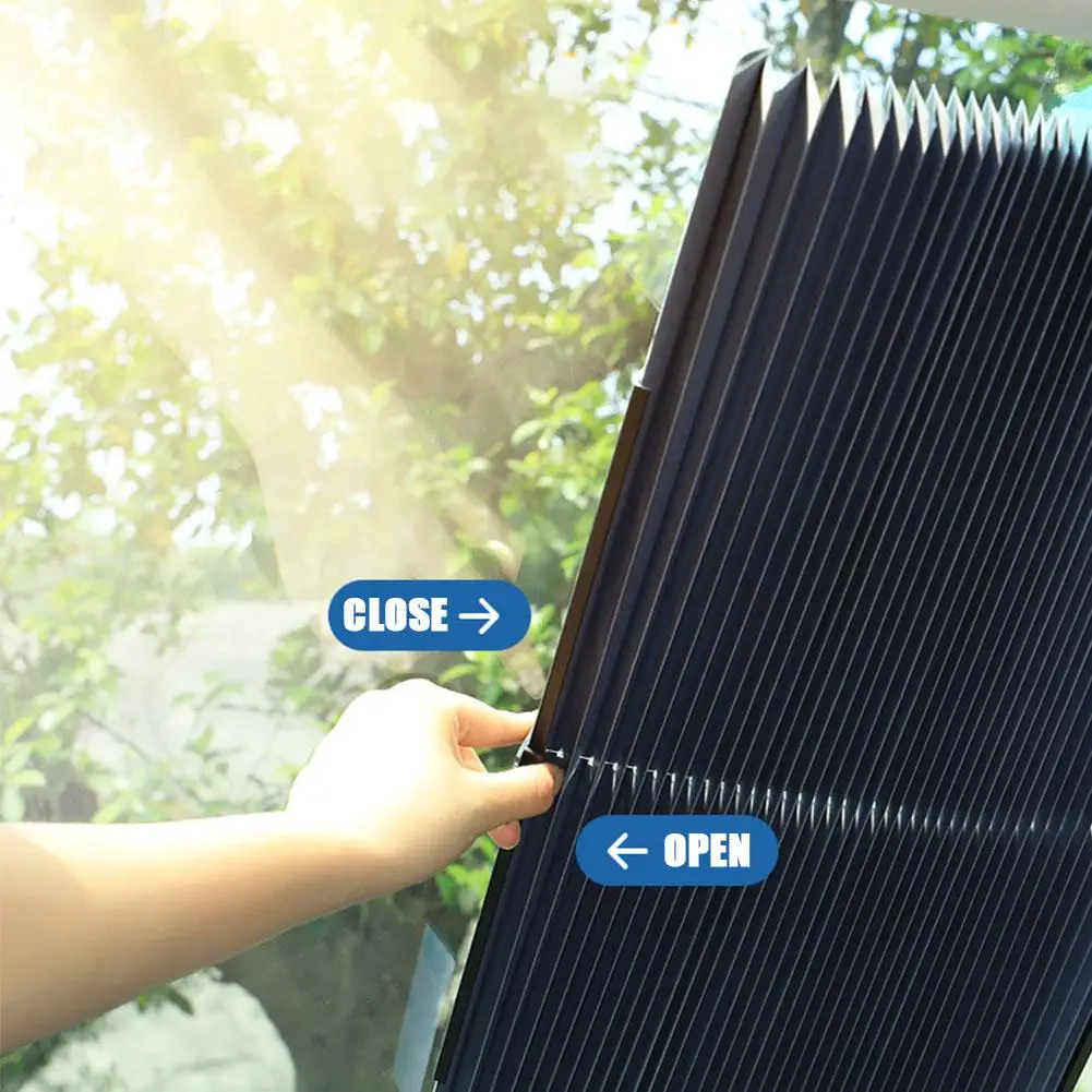

Upgrade Car Windshield Sun Shade Automatic Extension Car Window Sunshade Sun Visor Protector