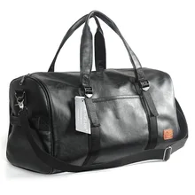 Высокое качество из искусственной кожи Для мужчин Дорожная сумка модные простые и большой Ёмкость Портативный сумка Бизнес поездка Туризм Чемодан