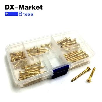 

M4 self tapping brass screw kit ,5 size 16mm-40mm wood screw phillips countersunk head self tapping bolt T0307 ,A048