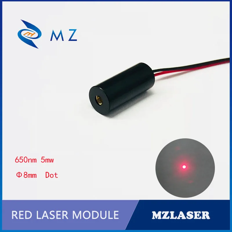 

Standard 8mm 650nm5mw Industrial APC Drives Red Dot Laser Module