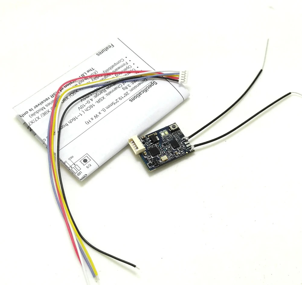 Совершенно новый FrSky XSR 2 4 ГГц 16CH приемник ACCST QAV w/ S Bus и CPPM для мини