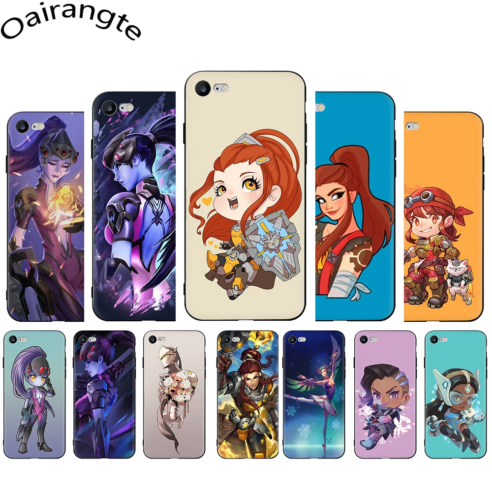 

Overwatch OW Soft Phone Cover Case for iphone 5 5S 6 6S Plus 7 8 Plus X XR XS 11 Pro Max