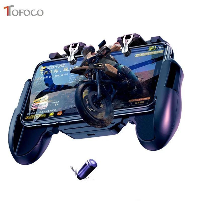  H5 Game Controller Game Assistance Handle For PUBG Mobile 4000mAh Emergency Charging Cooling 3-in-1