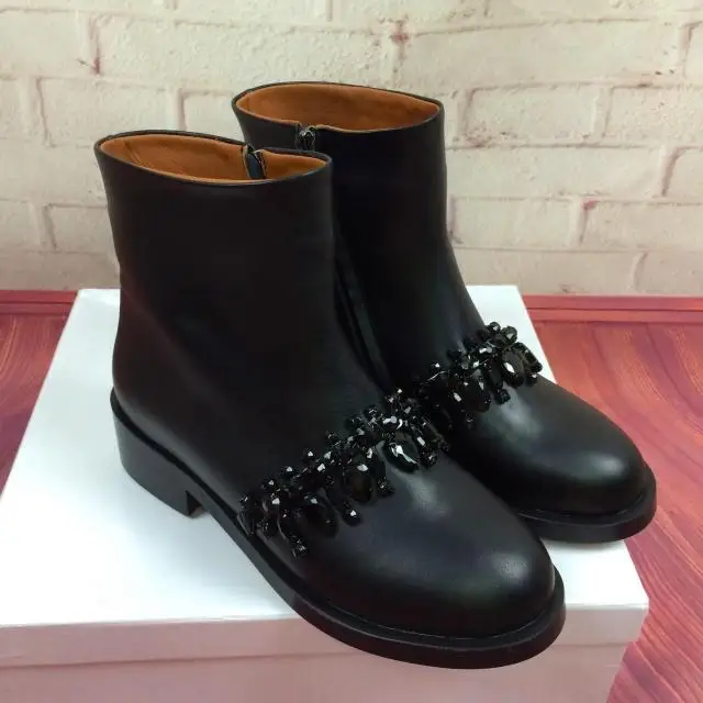 low heeled dress boots