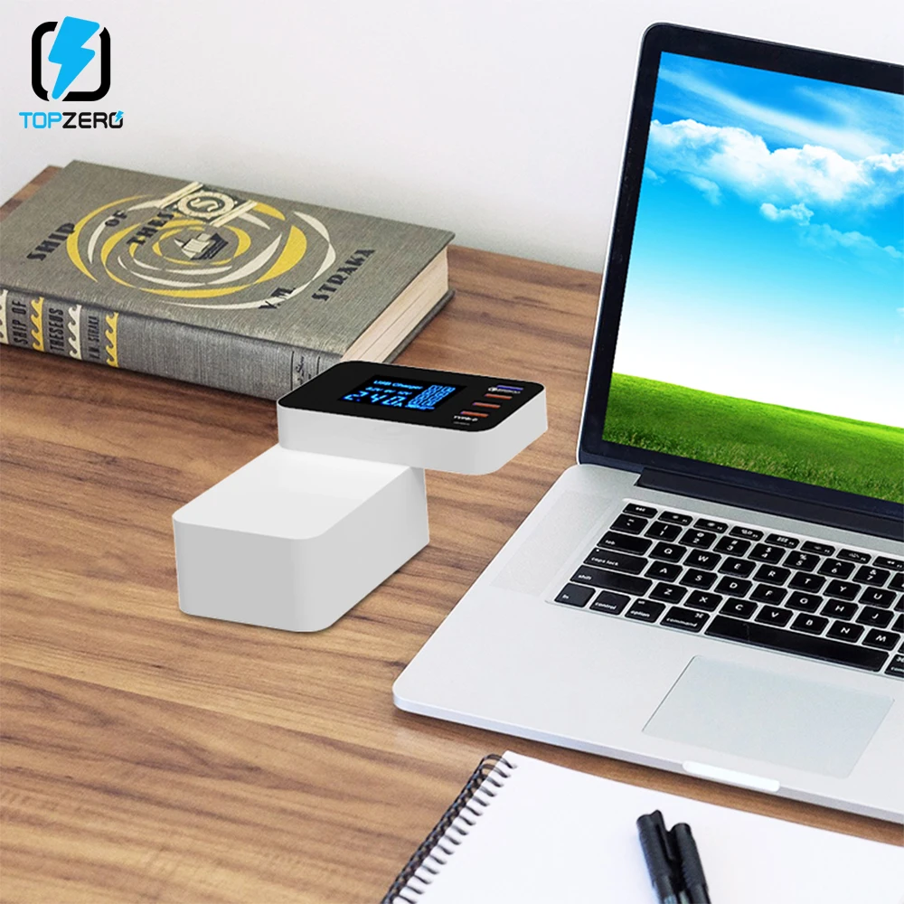 Зарядное устройство USB Quick Charge 3 0 Smart type C светодиодный дисплей док станция