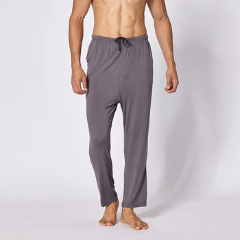 

BZEL Long Pants Men Sleepwear Comfy Breathable Men Sleep Bottoms Pajama Pants Mens Trousers Sleep Pants Beach Pants Big Yard 4XL