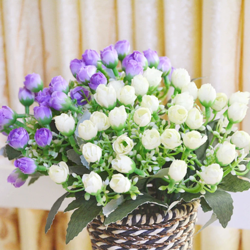 36 Heads Peony Hydrangeas Silk Rose Flower Artificiales Bouquets