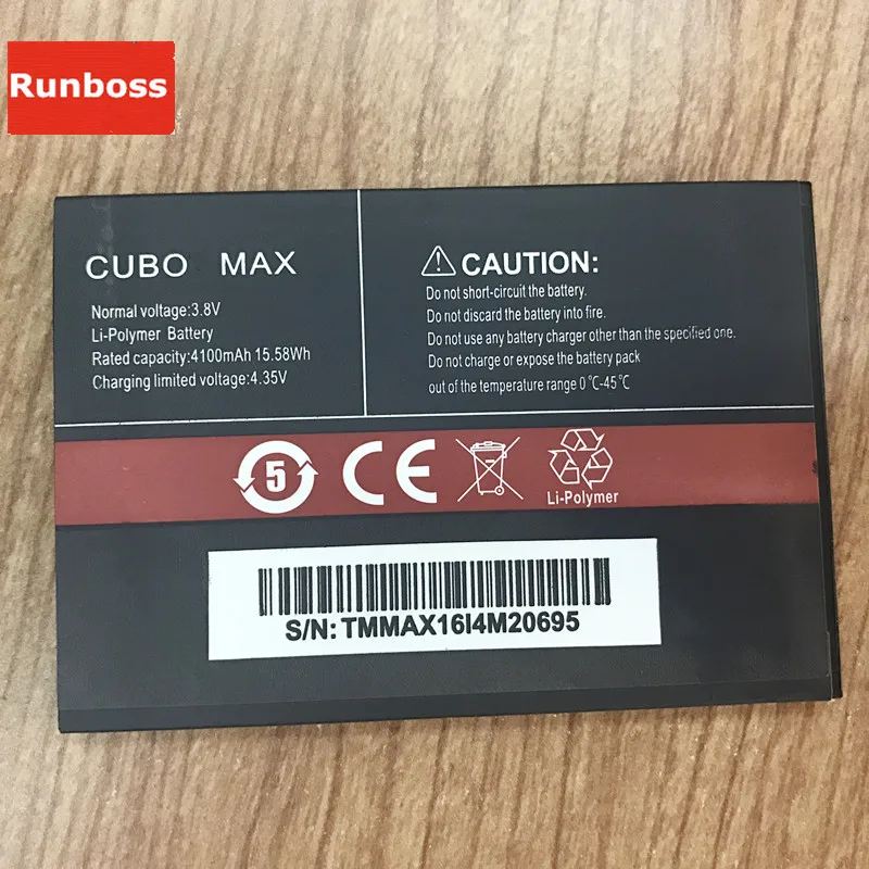 

100% Original Battery for Cubot Max 4100mAh Cubot Cell Phone Battery