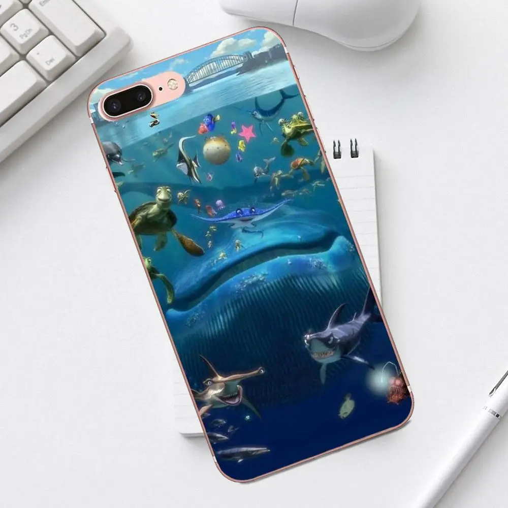 Qdowpz TPU Чехлы для Galaxy Alpha Core Prime Note 4 5 8 S3 S4 S5 S6 S7 S8 S9 mini edge Plus Anime Finding Nemo|Бамперы| |