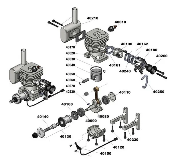 Genuine Parts For Crrcpro Gf40i 40cc 
