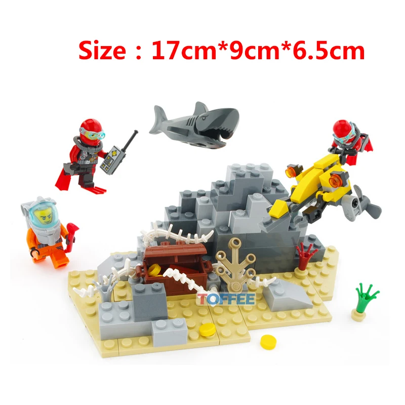 592Pcs Undersea Series Exploration Compatible Legoed City Figures Enlighten BricksToys For Kids Boy's Birthday Gift (6)