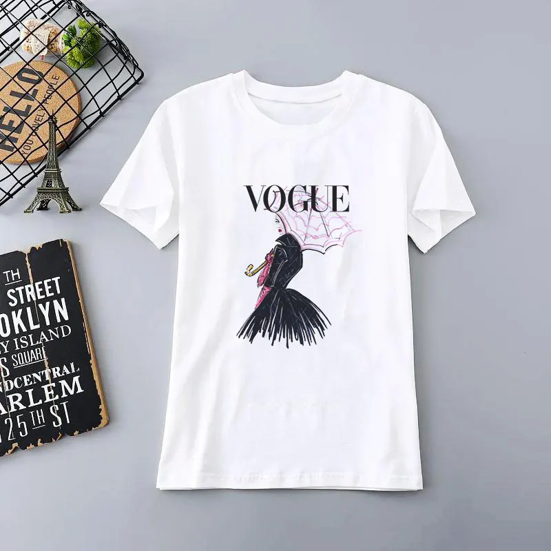 

Harajuku VOGUE Beauty Funny T Shirts Women Summer Vintage Aesthetic Streetwear Graphic Tees Women Tee Shirt Femme Casual Tops