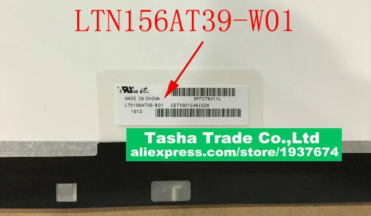 

LTN156AT39-W01 LTN156AT39 W01 Laptop Screen LCD Screen 1366*768 EDP 30PINS