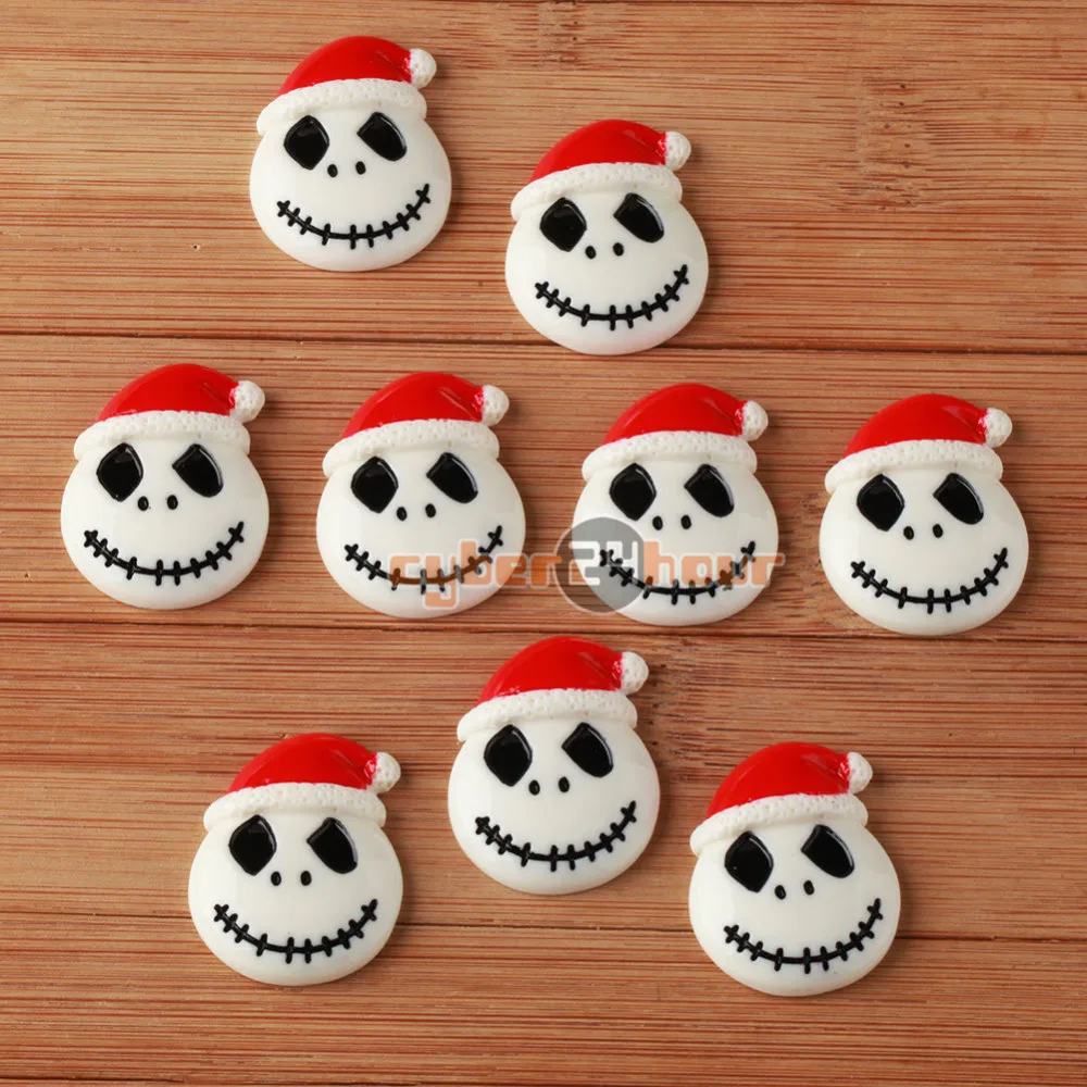 

10pcs Jack Skellington The Nightmare Before Xmas Hat Flatback Hair Bow Craft BIN Free Shipping
