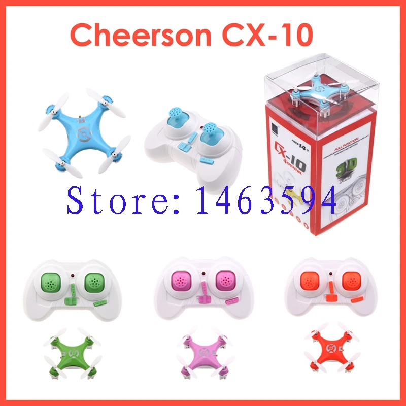 Cheerson CX-10 CX10 2.4G RC Quadcopter Toy Helicopter 4 Channel Mini Helicopter