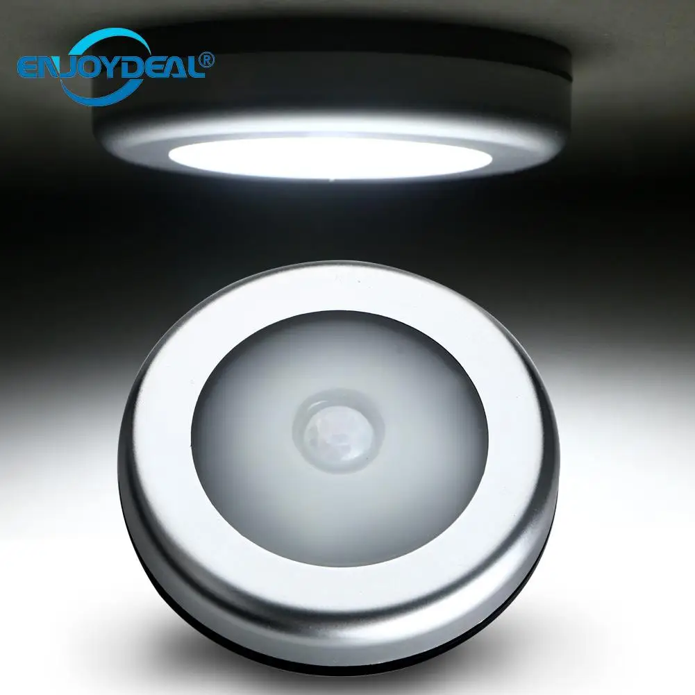 

2019 LED Motion Sensor Night Light 6 led Closet Cabinet Induction Lamp Emergency On/Off for Wall Light Battery Sensor Nightlight