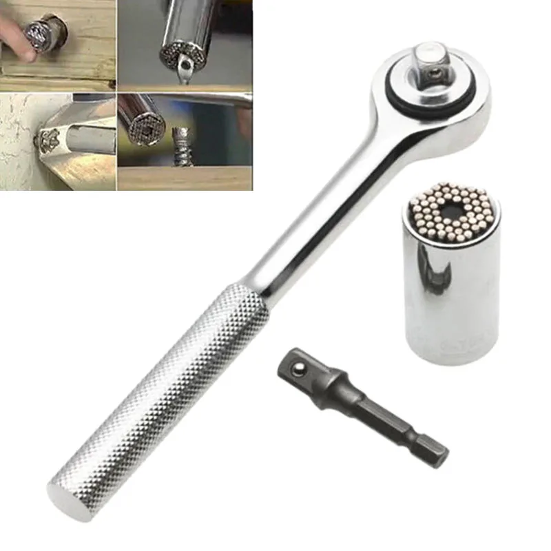 

Universal Gator Socket Adapter Grip Power Drill Bits Bar Adapter Tool Set Open Nut Bolt Hand Tools