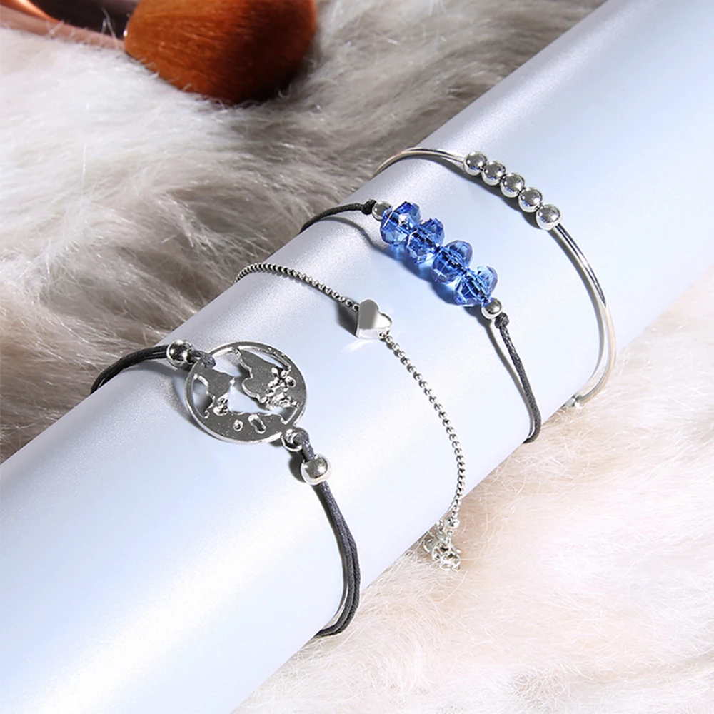 4-unids-set-moda-cuentas-de-cristal-azul-coraz-n-Mapa-de-la-tierra-pulsera-de (4)