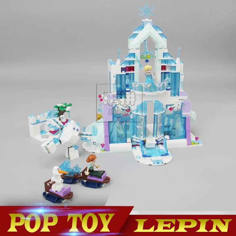 

Model building kits compatible with legoed city Elsa`s Magical Ice Castle 3D blocks Educational toys hobbies for children 25002