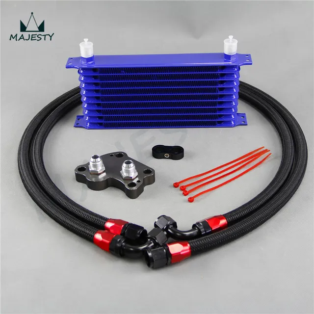 10 Row Oil Cooler Mini Cooper S Supercharger R53 Engine Oil Cooler