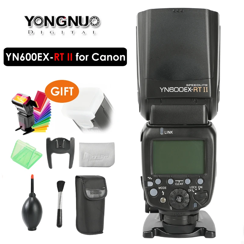 Вспышка YONGNUO YN600EX-RT II Speedlite 2,4G Беспроводная HSS 1/8000s Master ttl вспышка для Canon DSLR as 600EX-RT YN600EX RT II