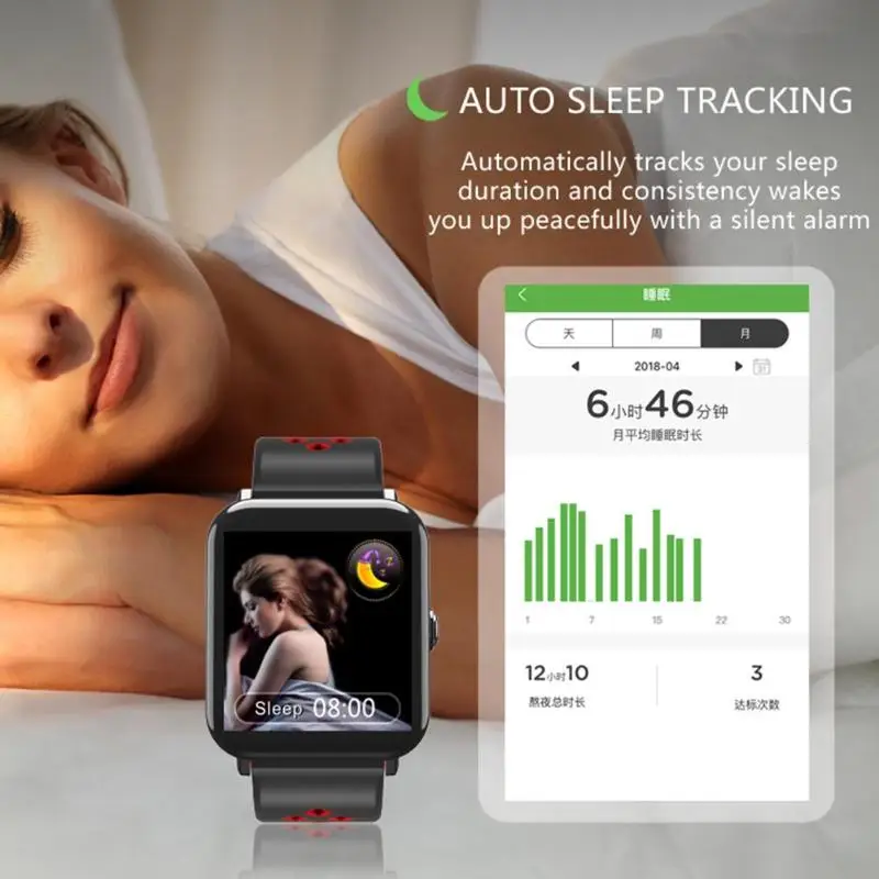 ALLOYSEED DM06 Смарт-часы Bluetooth спортивные часы водонепроницаемые пульсометр фитнес контроль сна Браслет для IOS Android