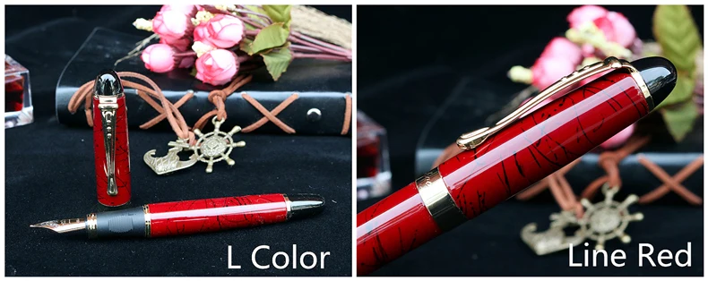 JINHAO X450 передовые перьевая ручка, покрытие из 18 к GP чернильная ручка NIB больше цветов на выбор упаковки с черной ручкой мешочек Горячая распродажа