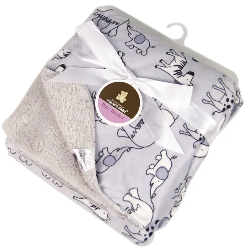 Одеяло для новорожденного из кораллового флиса с мультипликационным супер мягким двухслойным пеленальным конвертом, коляска, обертывание, детское постельное белье Bebe, одеяло s - Цвет: J