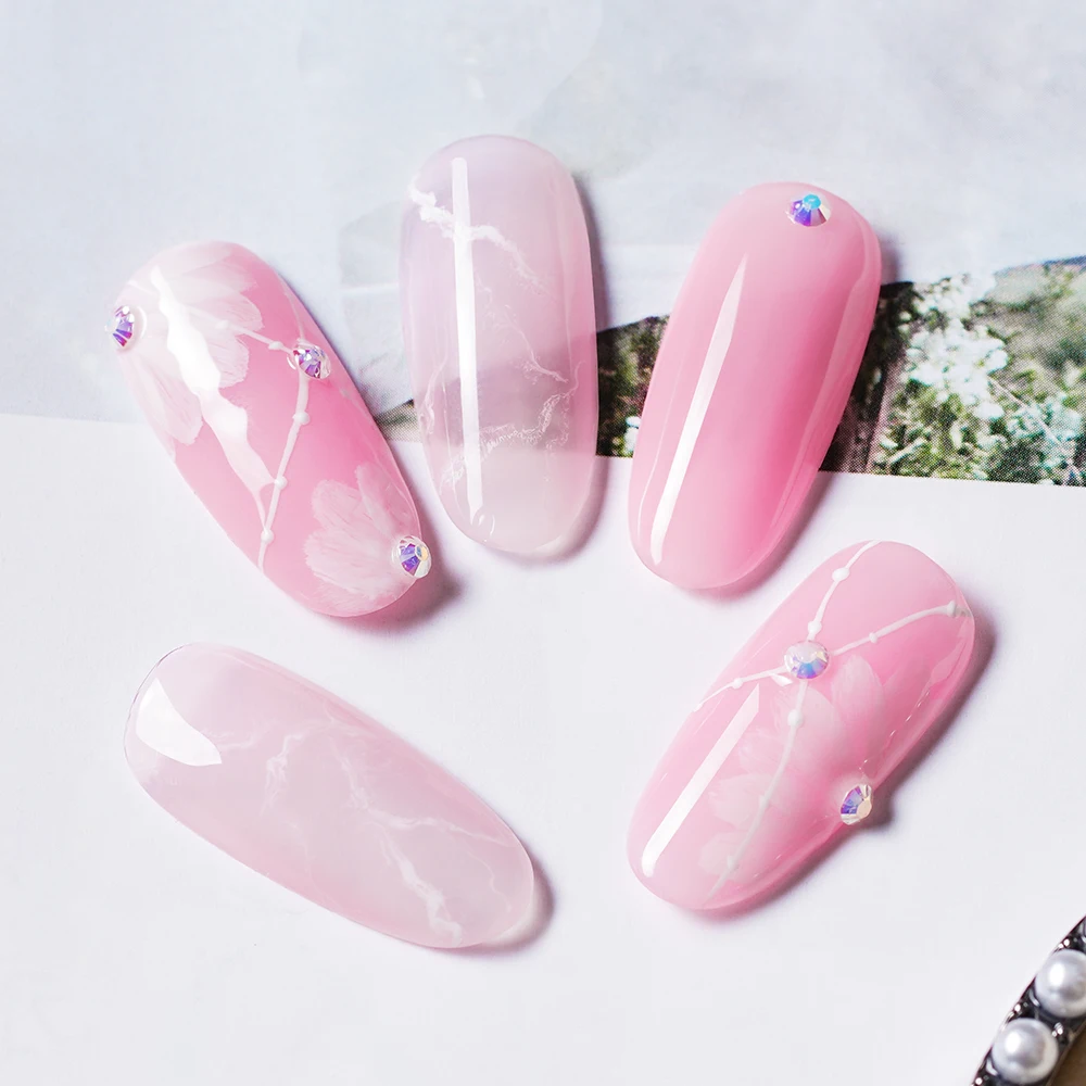 

Bevili Color15ml Jelly Gel Powder Skin Color Nail Polish Gel Phototherapy Gum Jelly Red Nude Color Ice Through Skin Color