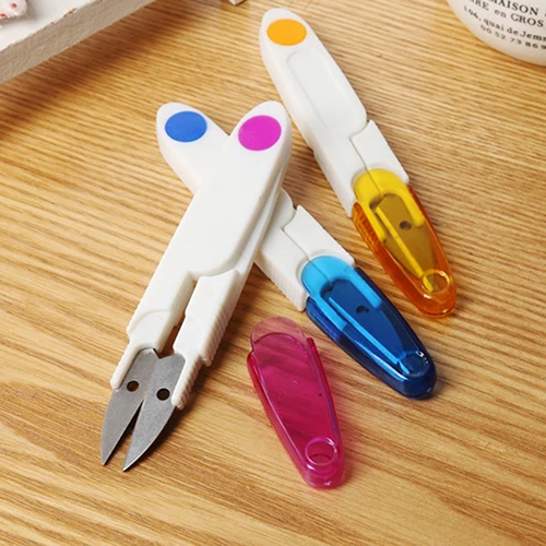 

Mini Handheld Plastic Embroidery Sewing Snip Thread Cutter Tailor Scissors