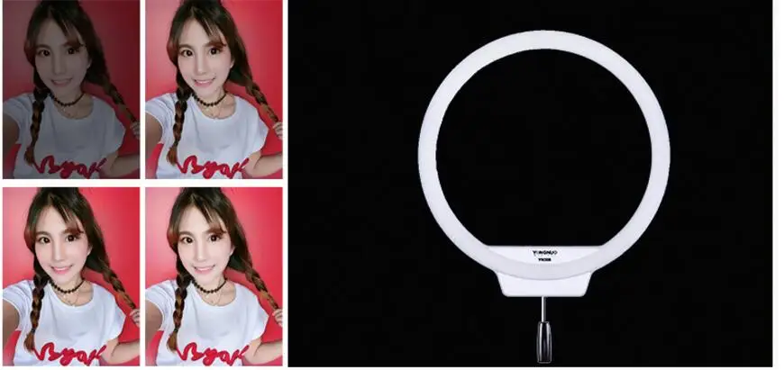 YONGNUO YN608 LED Selfie Photography Photo Studio Ring Light Kit With Remote & C