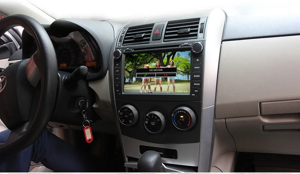 Best 2 din Quad Core R16 Android 7.1 Quad Core for Toyota Corolla 2007-2011 Car DVD GPS Navigation with Radio Wifi BT Mirror Link 1