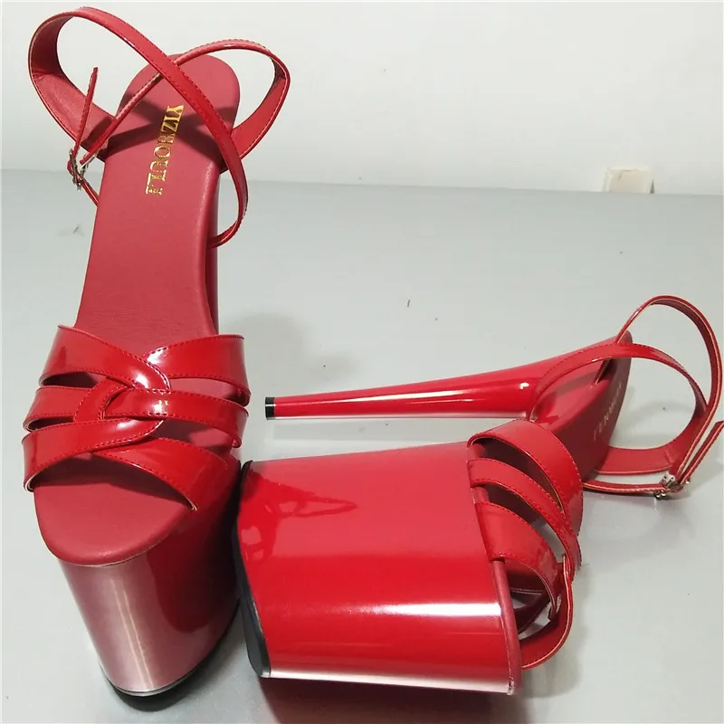 20cm heels for sexy models, summer parties for women, sexy dancing shoes for nightclubs