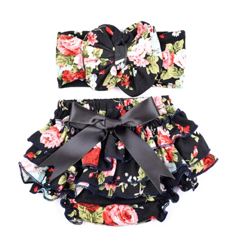 

New born Soft Cotton Ruffle Baby Bloomers Baby Girl Cute Bowknot Diaper Cover Newborn Flower Shorts Toddler Summer Baby Shorts