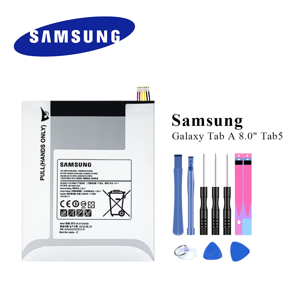 Планшет Батарея для samsung GALAXY Tab A 8,0 SM-T350 T355C GALAXY Tab5 SM-T355 SM-P350 P355C T357W EB-BT355ABE