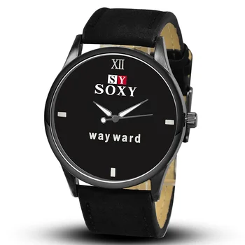 

SOXY Minimalist Watch Fashion Men Watches Leather Strap Quartz Male Wristwatch Luminous Clock Men Zegarek Sportowy Hot Sell 2020