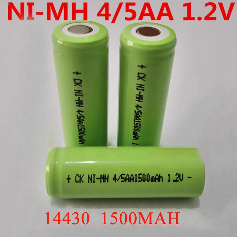 Soravess 6-10 шт 4/5AA аккумуляторная батарея 1 2 V 1500mAh 14430 4/5 AA Ni-MH батареи для DIY