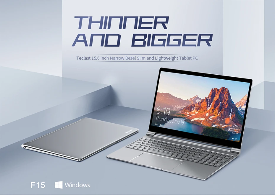 Ультра-thinTeclast F15 ноутбук 15," Windows 10 Home 8 ГБ ОЗУ 256 ГБ SSD HDMI ноутбук Gemini Lake Intel N4100 четырехъядерный 6000 мАч