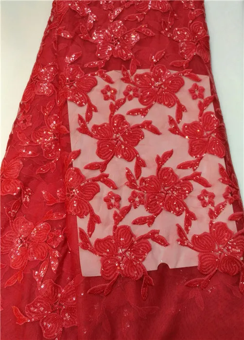 

Most fashion flower embroidery French tulle lace fabric with sequins net material for evening dress NN16 (5yards/lot)