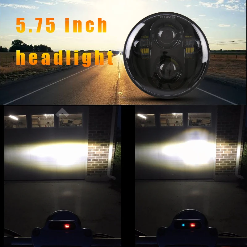 5 3/4 дюйма для фар 75 светодиодный ная фара David моделей Softail Dyna и Sportster|headlights