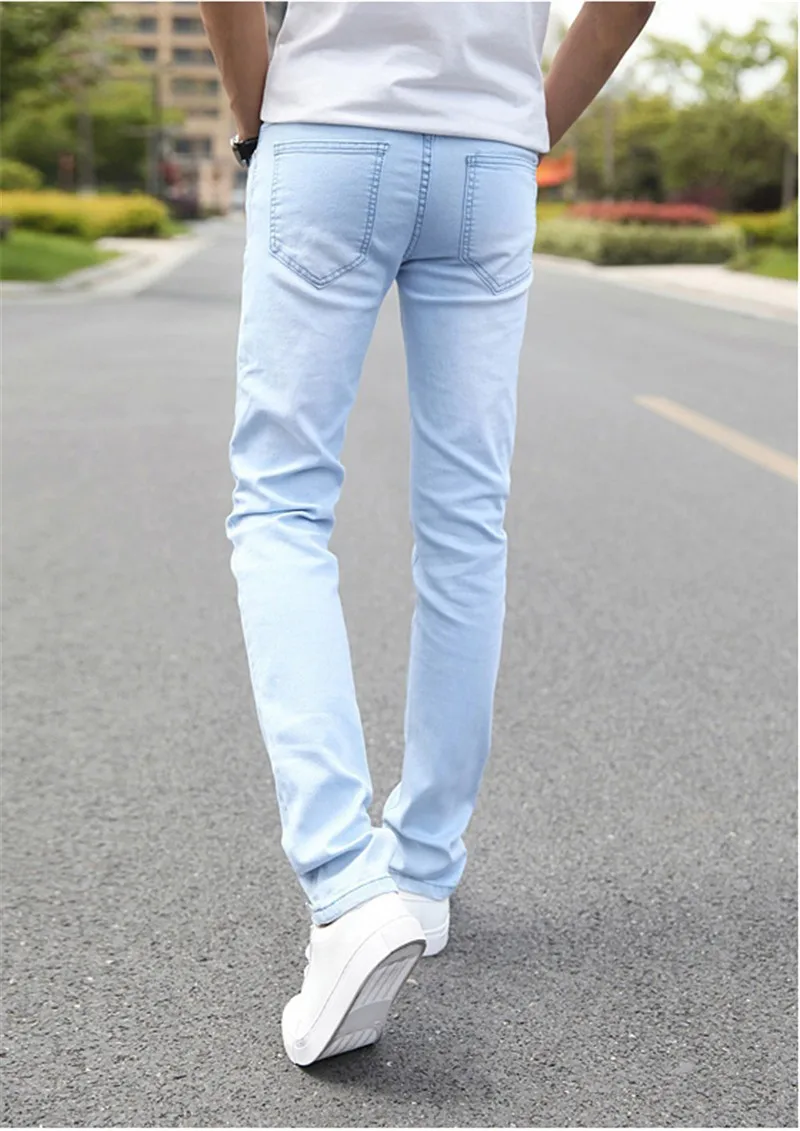2019 Мужская стрейчевая кофта облегающие мужские джинсы дизайнерский бренд супер
